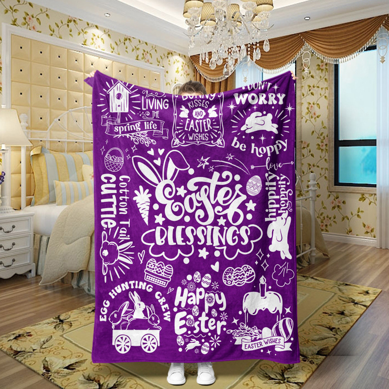 Picture of Family love teachers and students girlfriends love message flannel blanket summer air conditioning blanket autumn and winter nap printing blanket