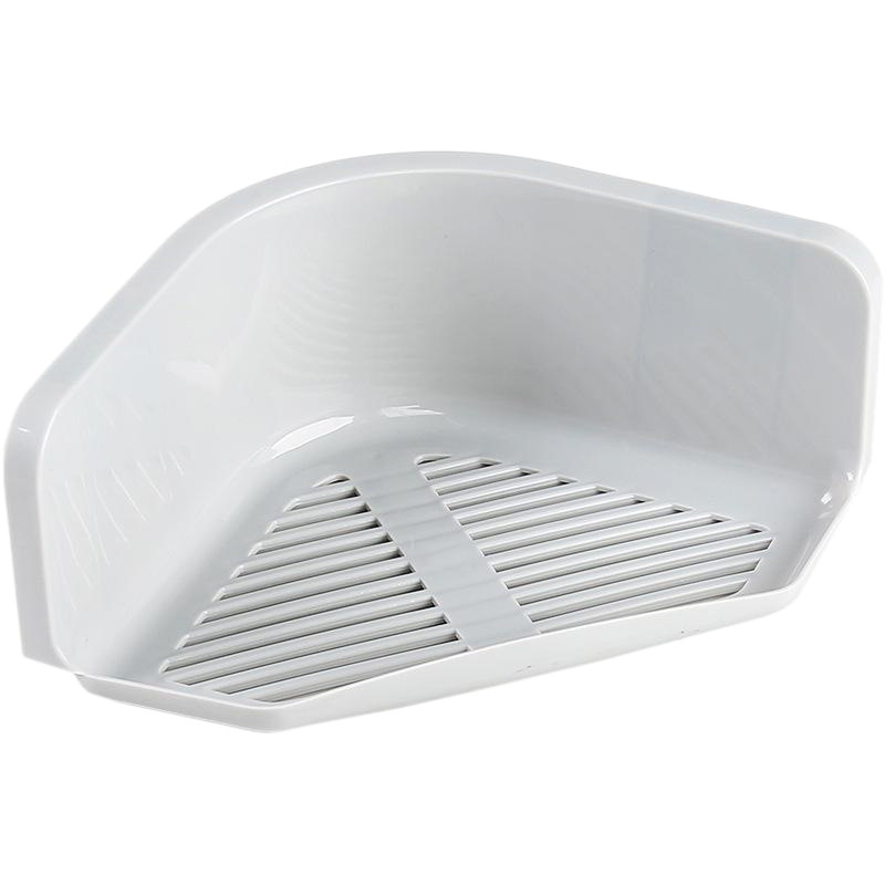 Picture of Bathroom Storage Rack Toilet Triangle Wall Hanging Toilet Toilet Plastic Hole-free Bathroom Wash Table Storage