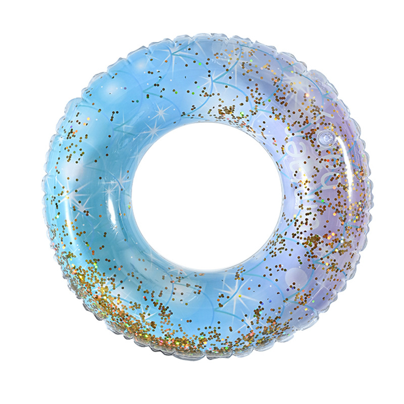 Picture of Factory wholesale thickened children's striped adult swimming ring inflatable underarm ring net red floating ring double airbag swimming ring