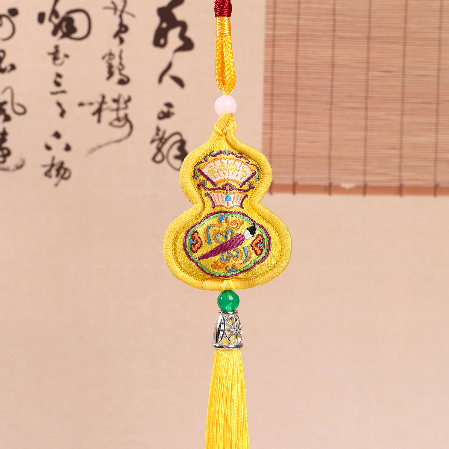 Picture of New Gourd Pendant Sachet Embroidered Small Sachet Carry-on Antique Sachet Gifts Car Bags Hanging Ornaments
