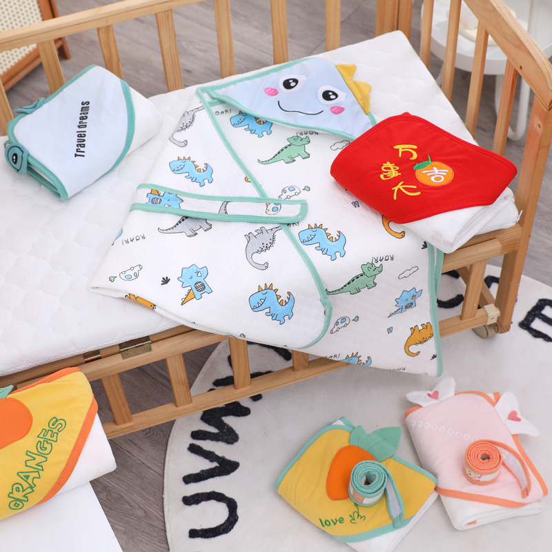 Picture of Baby Blanket Pure Cotton Type a Soft Breathable Delivery Room Newborn Swaddle Four-Season Universal Baby Blanket Anti-Jump
