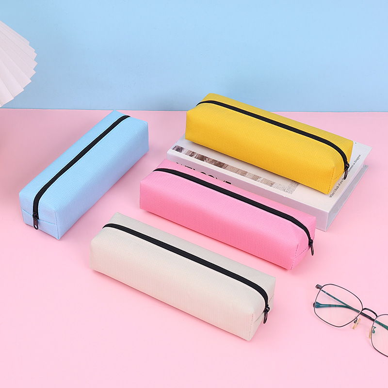 Picture of Simple Large-Capacity Pencil Bag for Boys and Girls, Stain-Resistant Pencil Box, Student Square Pencil Bag, Customized Promotional Pencil Box
