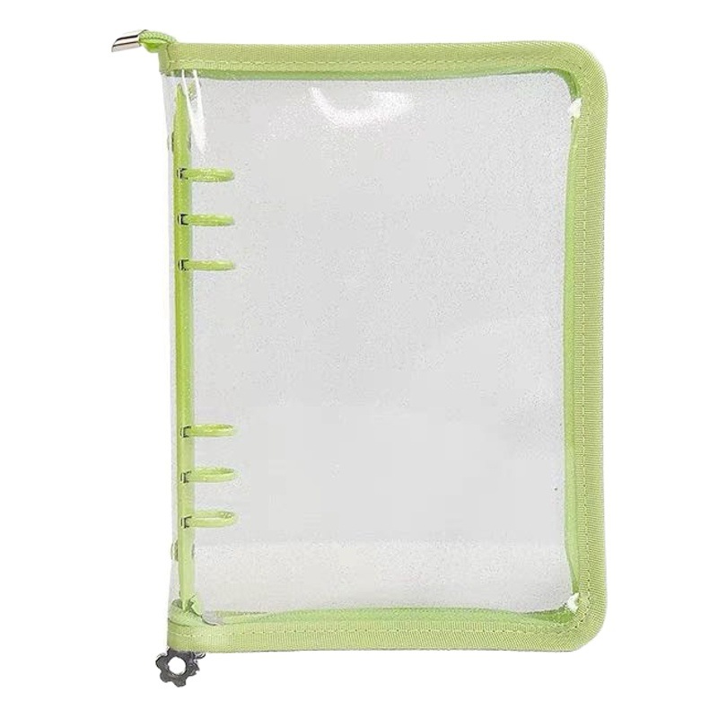Zippered Dustproof and Anti-Oxidation Jewelry Storage Book for Earrings, Necklaces, Bracelets, Transparent Snap-Button Pvc Jewelry Bag, Ins Style
