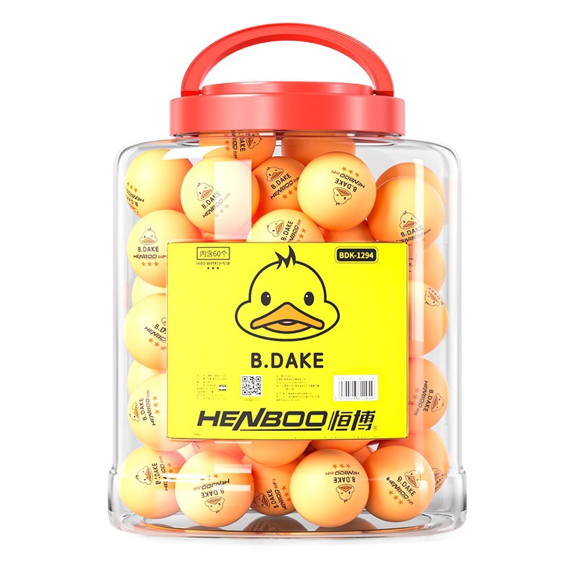 New material 40 + three-star amateur training ball competition table tennis 60 PCs primary and secondary school students serve ball big barrel