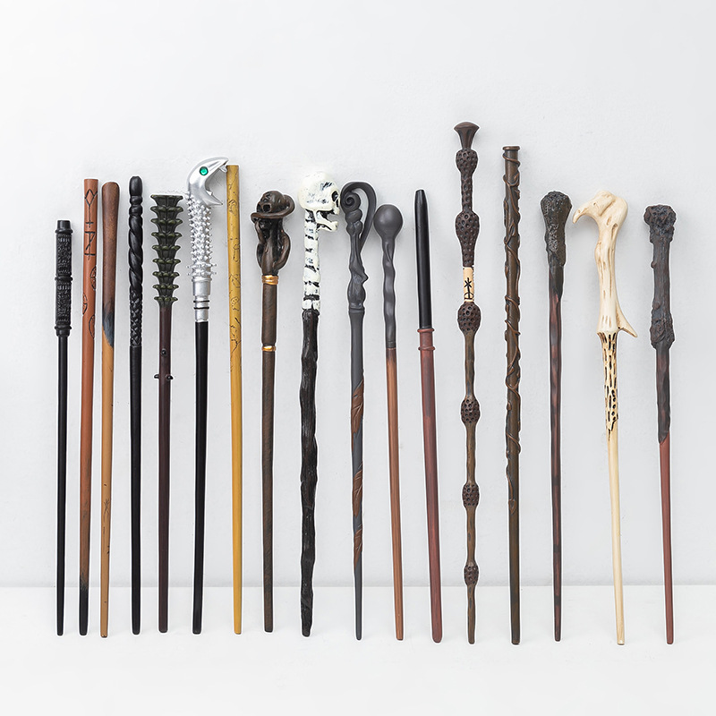 Picture of Harry Magic Wand Hermione Magic Wand Dumbledore cos Props Halloween Metal Core in stock Bare Wand