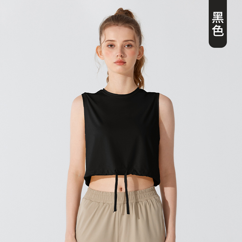 Picture of Internet Celebrity Fitness Clothes Sports Top Yoga Vest Fitness Sports Short-sleeved Women's T-shirt Breathable Loose Running Summer