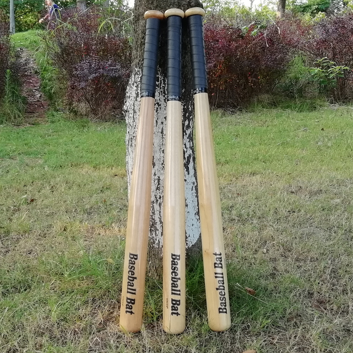 Picture of Kums Oak baseball bat solid wood emergency baseball bat for children and adults