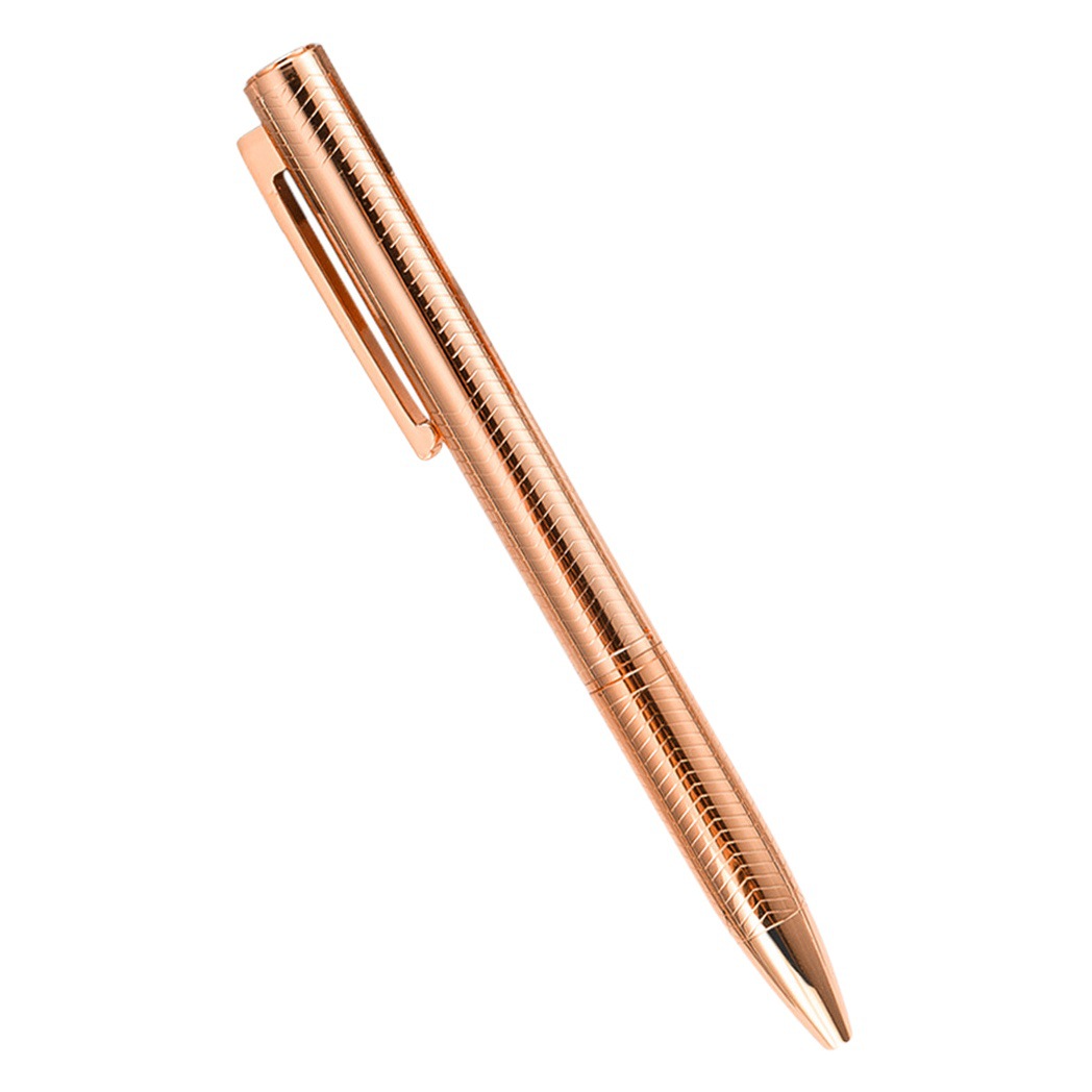 Electroplated Metal Ballpoint Pen spot wholesale office stationery printable logo electroplating engraved metal ballpoint pen