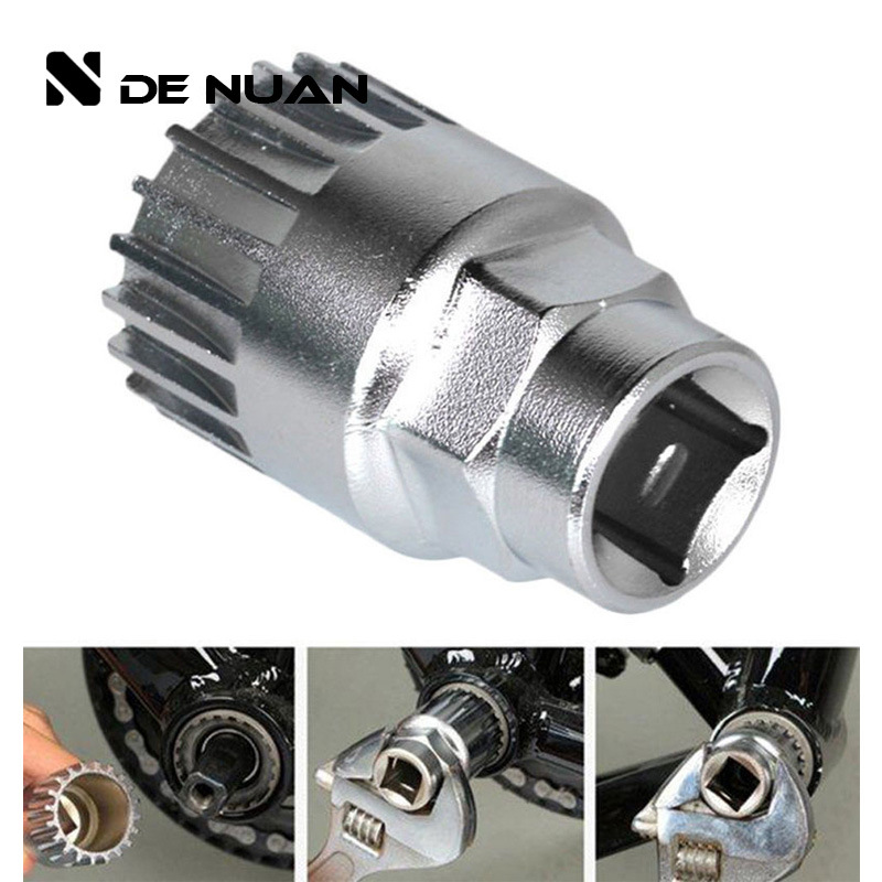Picture of Mountain bike disassembly center shaft sleeve square hole spline center shaft disassembly and installation maintenance tool portable bearing