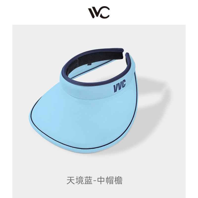 Picture of VVC sunscreen cap summer sports anti-ultraviolet large brim sun hat adult men and women outdoor empty top sun hat