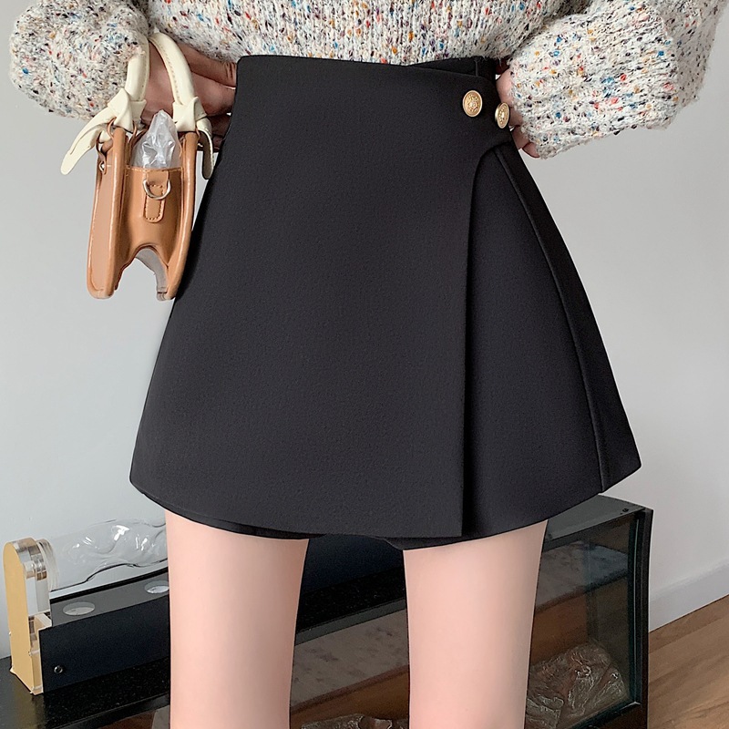 Irregular All-match Skirt Women's 2024 Spring and Autumn New High Waist Slimming Trousers Fashion Casual Hip Skirt Cross-border