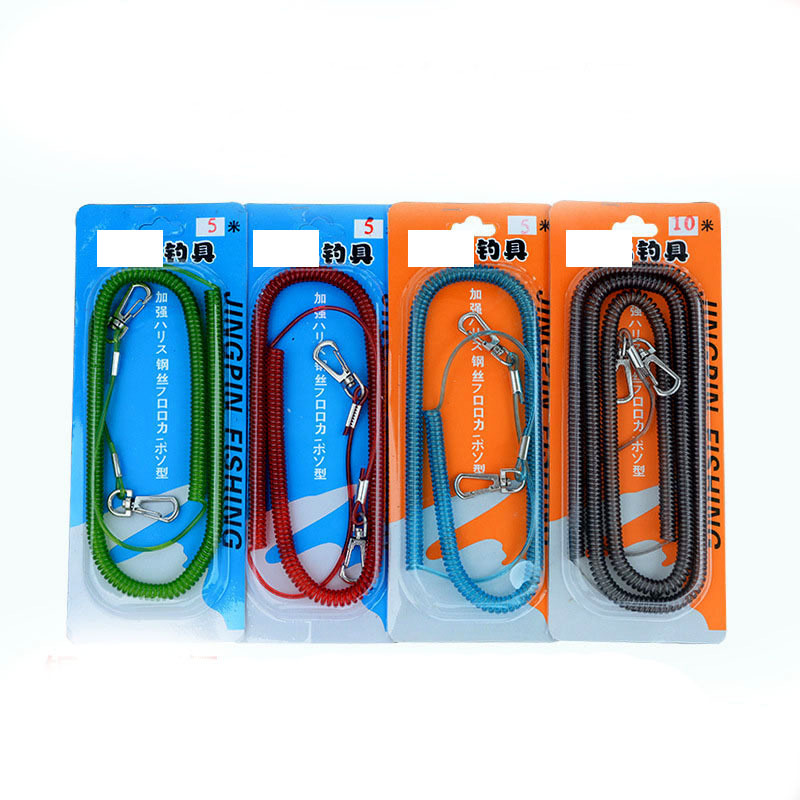 Picture of Fishing Rod Steel Wire Mishap Rope Spring Rope Rubber-covered Rod Rope Fishing Luya Steel Wire Mishap Rope Fish Rope Small Accessories