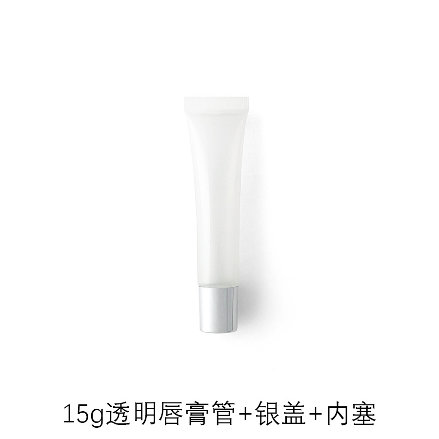 Picture of [Spot] 10g15g20g transparent white lipstick hose cosmetic hose packaging empty bottle lip gloss packaging