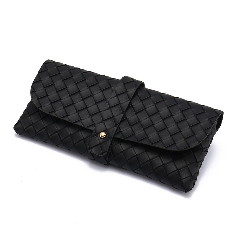 Picture of Factory Batch Glasses Case in stock New Single Nail Leather Sunglasses Bag Hand-woven Sunglasses Box Printable LOGO