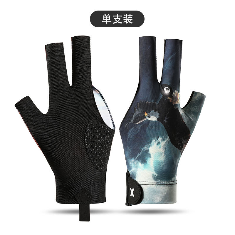 Picture of Professional Snooker Billiards Gloves Men's Leakage Three-Finger Ice Silk Breathable Non-Slip Left Hand Single Pool Gloves Women's T3