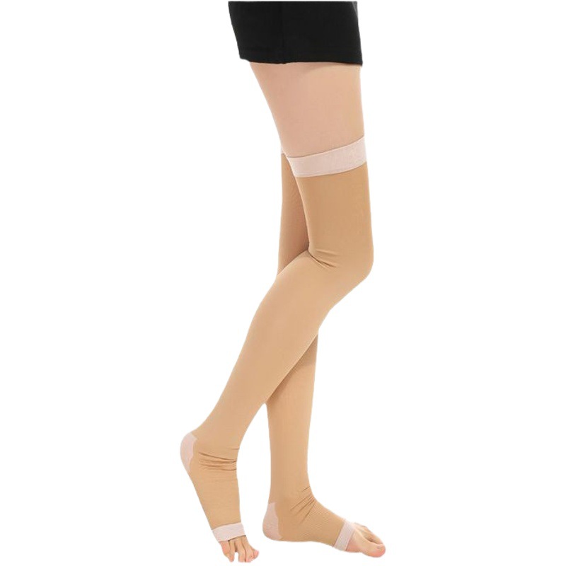 Slimming 420D sleep socks wholesale night skinny calf socks pressure leg shaping socks elastic body shaping socks