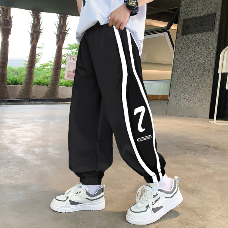 Picture of Boys' Lightweight Pants Spring and Autumn 2025 Children's Long Pants for Older Students Trendy Korean Style Sports Pants