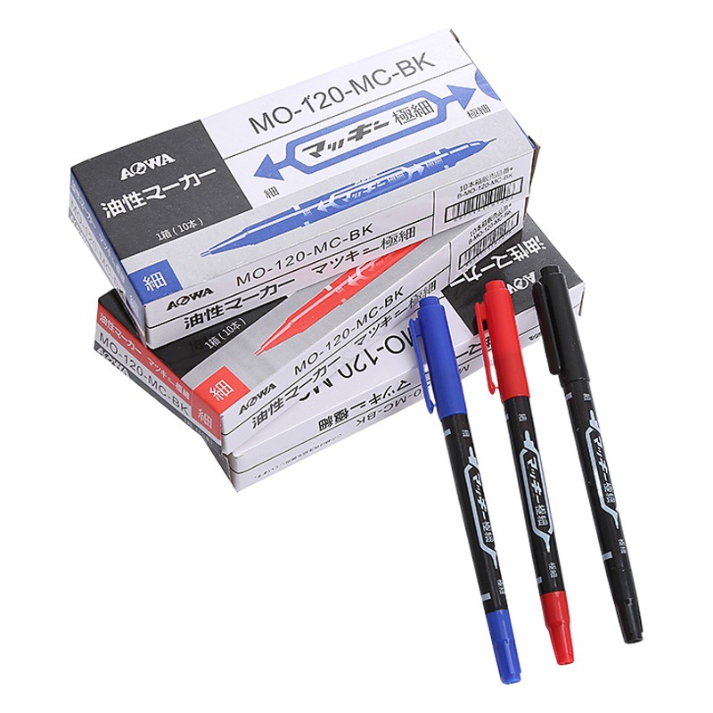 Boxed 120 oily marker creative small double-headed Art Hook pen ultra-fine color painting marker wholesale