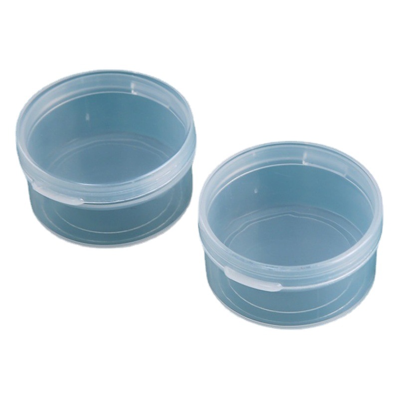 Spot wholesale round plastic box PP box small mini transparent storage box with lid round box gift packaging