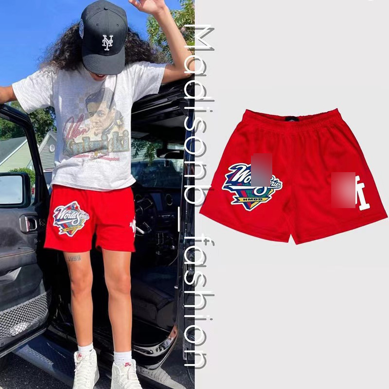 Trendy Brand Shorts Fitness Sports Pants Mesh Breathable Quad Pants Major League Baseball Beach Pants Basketball Pants