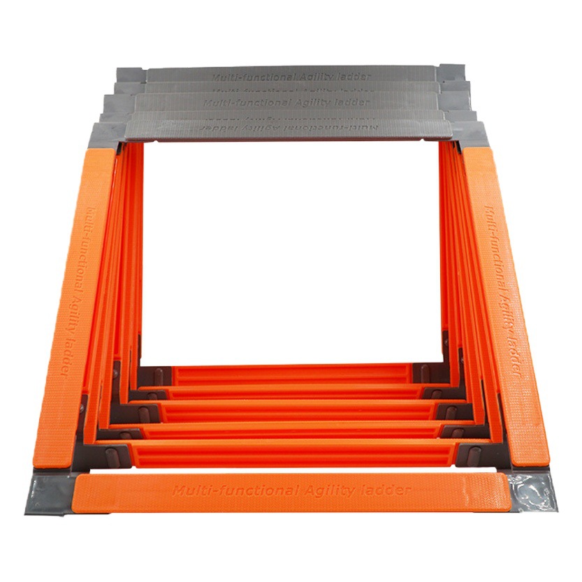 Wholesale multi-function fixed agile ladder physical training rope ladder step coordination sensitive ladder grid hurdles