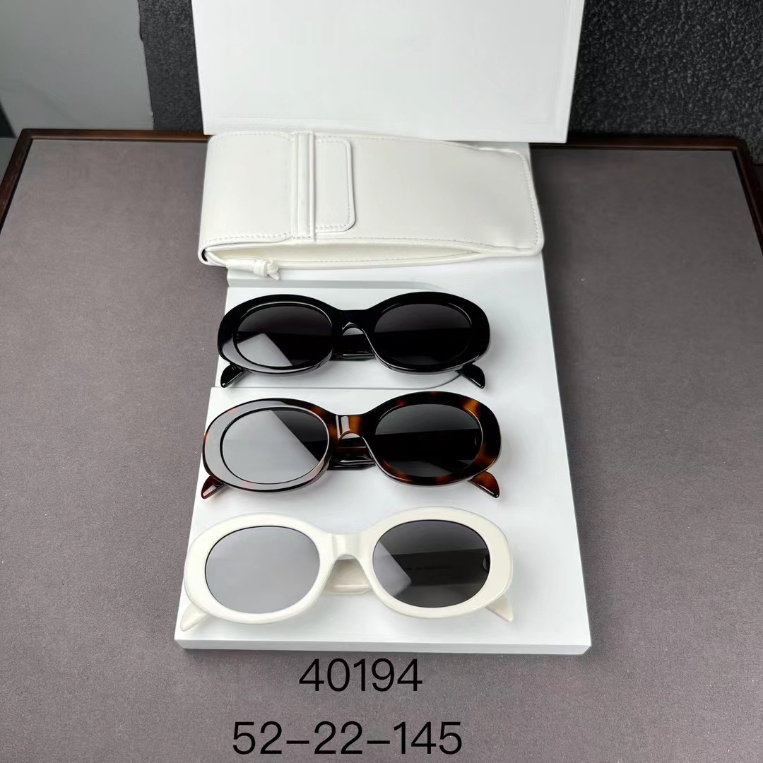 Picture of New Arc de Triomphe Retro Oval Frame Plate Cat's Eye Sunglasses 40194 Personalized Fashion Sunglasses Sunscreen Original Standard