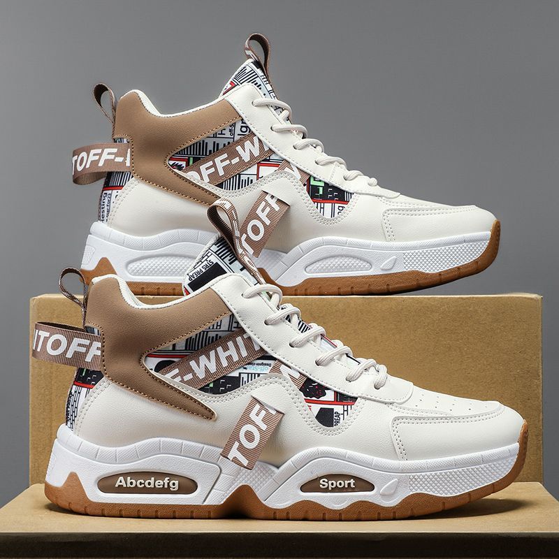 2025 New Autumn Men's Dad Shoes Sports Casual Ins Trendy Shoes Breathable Popular Height-Increasing Thick-Soled Men's Shoes