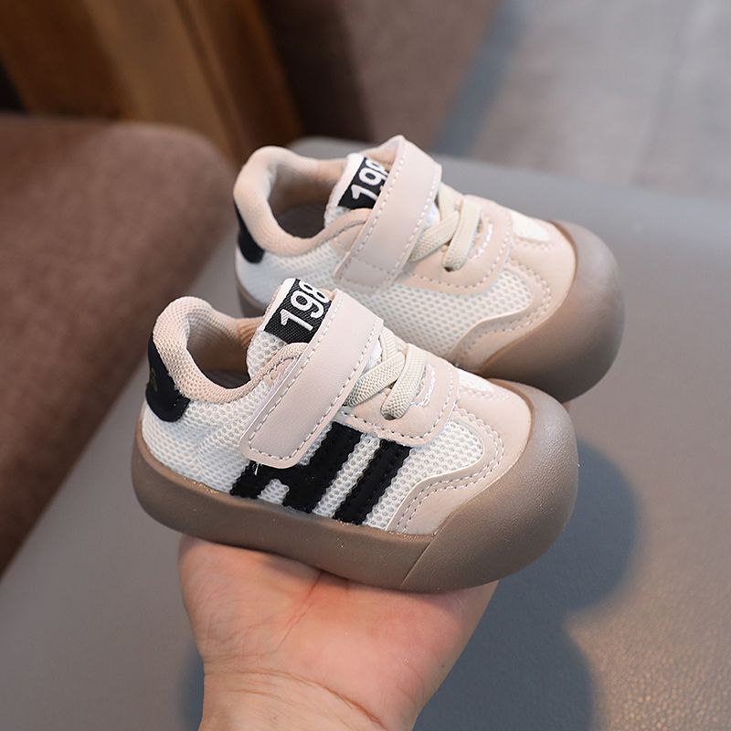 2025 Spring and Autumn New Baby Sneakers for Ages 0-1-4 Baby Sneakers, Mesh Waterproof Walking Shoes, Non-slip Soft-Soled Functional Shoes