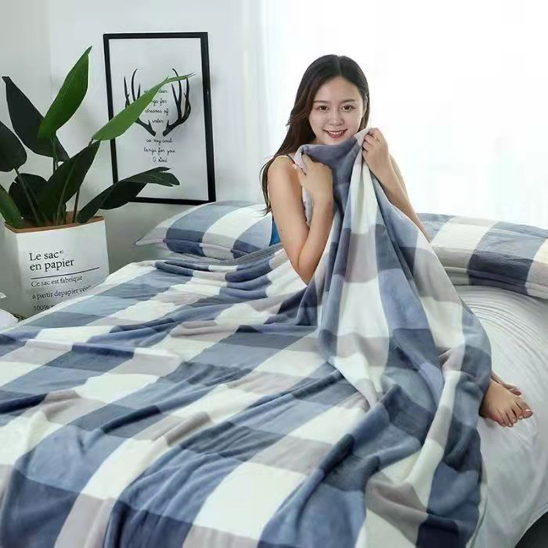Picture of Faleirong blanket air conditioning blanket children's blanket lunch break thickened coral fleece gift blanket manufacturers wholesale support generation