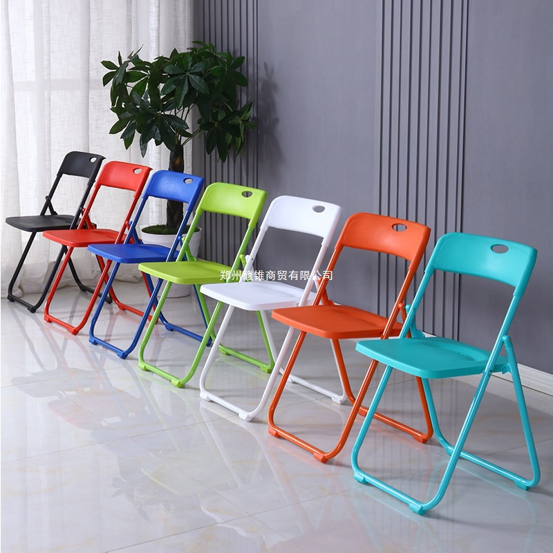 Plastic chair folding chair home modern influencer photo chair conference training chair back chair stool office chair