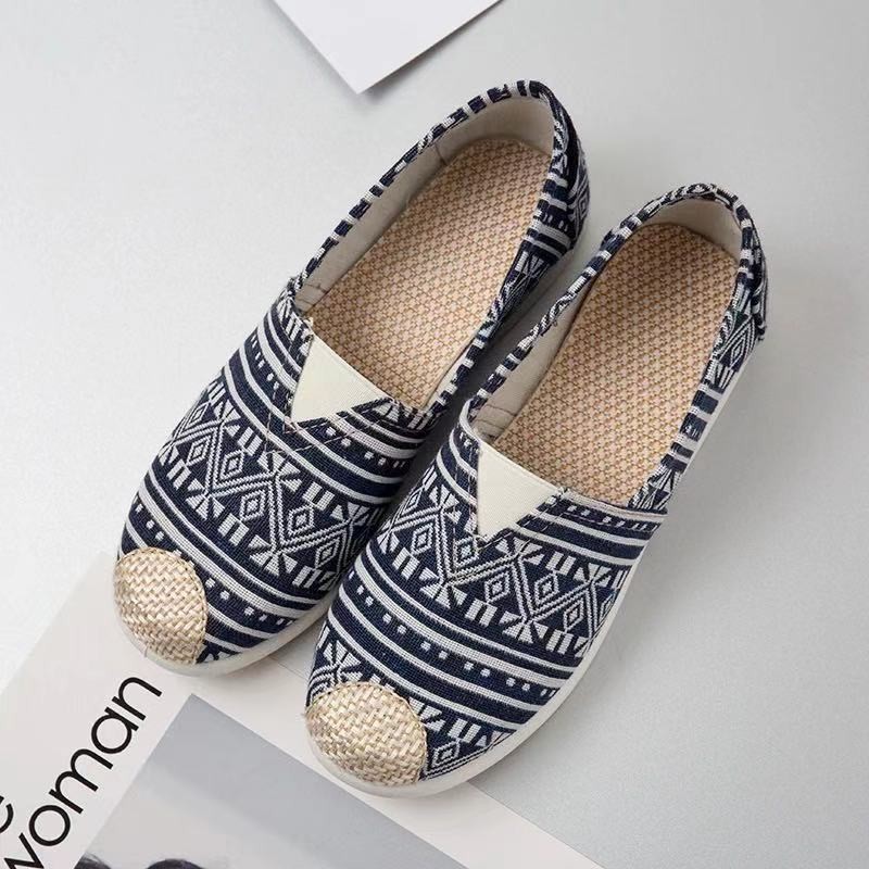 Picture of Spring New Style Old Beijing Cloth Shoes Women's Soft-Soled Lazy Shoes Canvas Foreign Trade Shoes Fisherman's Shoes Korean Version Versatile