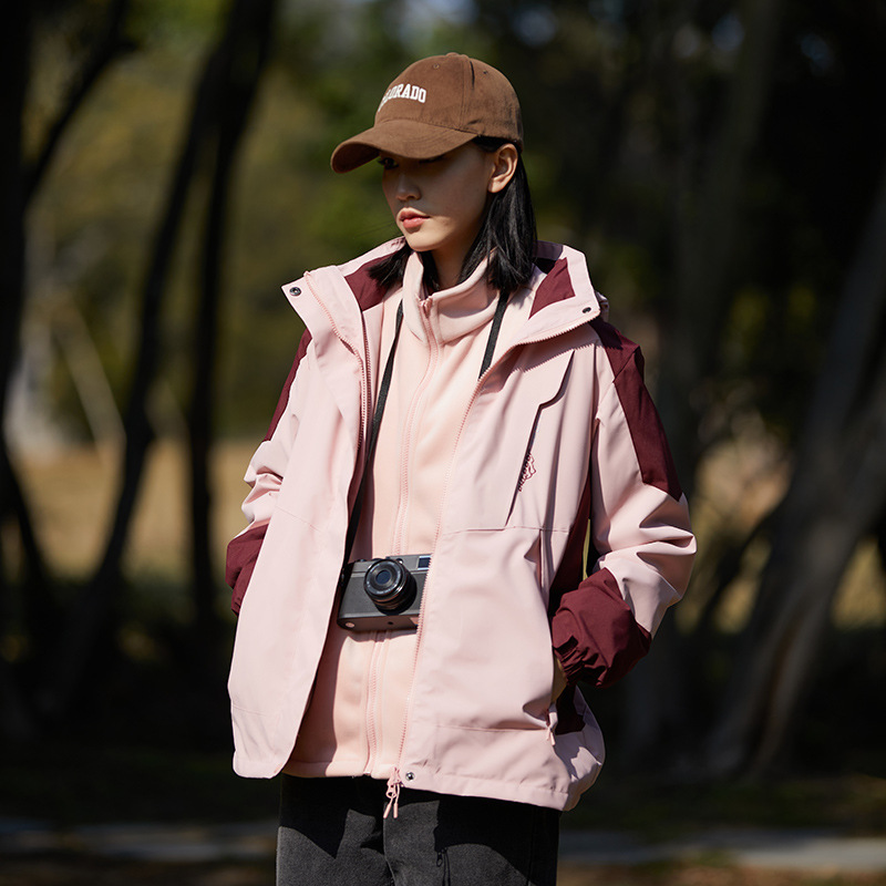 Picture of Outdoor assault clothing three-in-one women's windproof water-splashing lovers single-layer thin mountaineering jacket men's wholesale