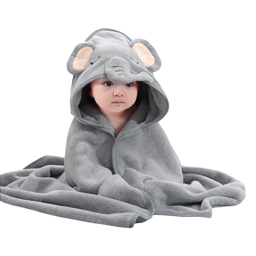 Baby bath towel wrap towel bath towel baby hat soft coral fleece newborn hold thick factory wholesale