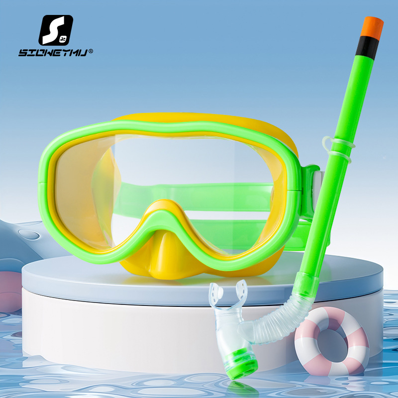 Picture of Svem Goggles Children's Waterproof Swimming Glasses Men's and Women's Diving Goggles suit Snorkeling Semi-dry Snorkeling Equipment
