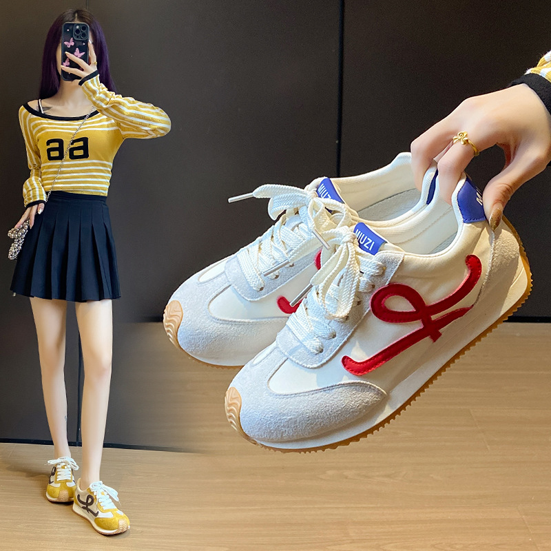 Picture of 2025 White Shoes Women's Spring New Korean Style Female Student Leisure Sports All-match Forrest Gump Shoes Street FSCL001