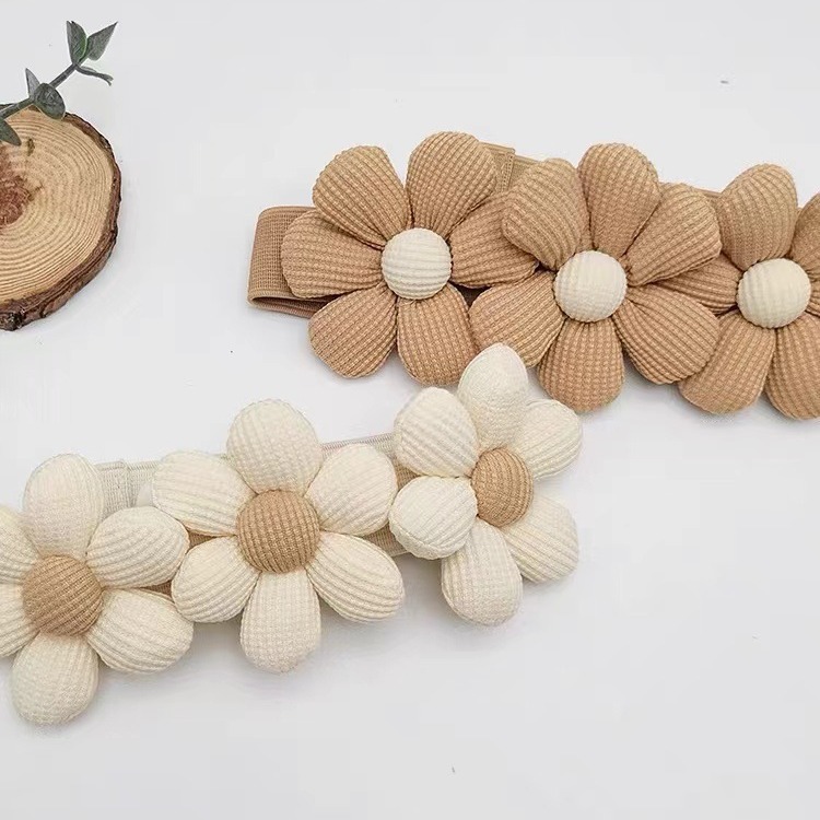 Picture of Cute Flower Curtains, New Style Tiebacks with Elastic Bands, No-Drill Simple Tiebacks for Living Room and Bedroom, Decorative Accessories
