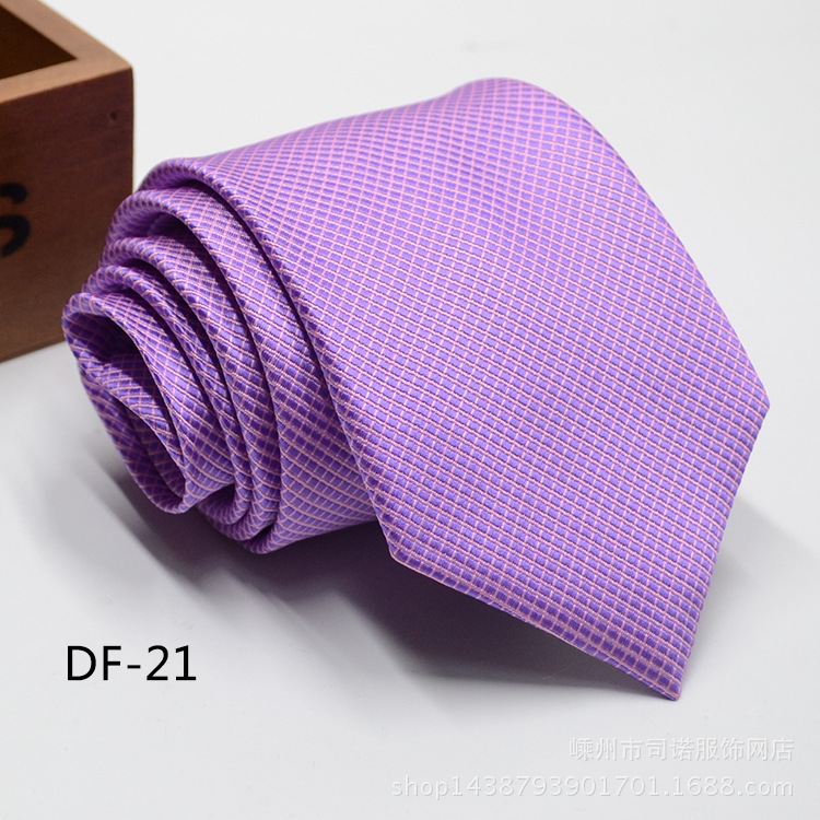 Picture of Tie business formal men's tie polyester yarn Arrow 8cm business tie