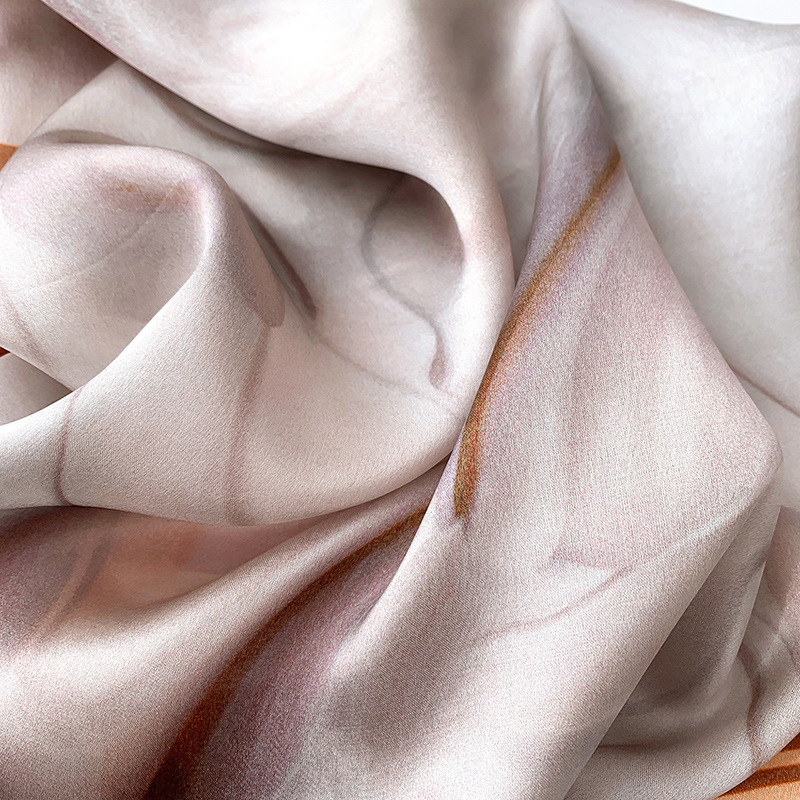 Picture of 2024 New Style Silk Scarves Women's Spring and Summer Fashion Printed 100 Mulberry Silk Small Square Scarf South Korea Ribbon Scarf
