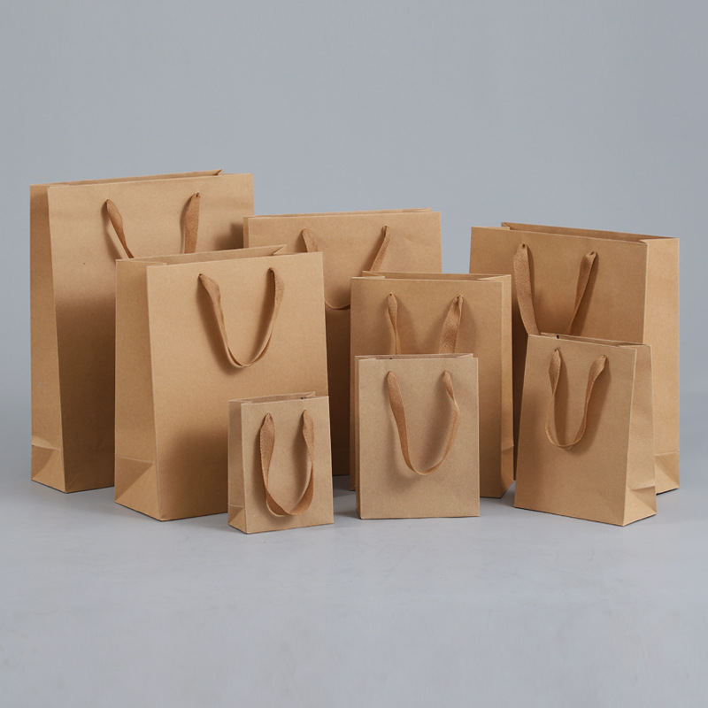 Cowhide clothing store bag paper bag gift bag gift bag tea shoes hand bag handbag wholesale
