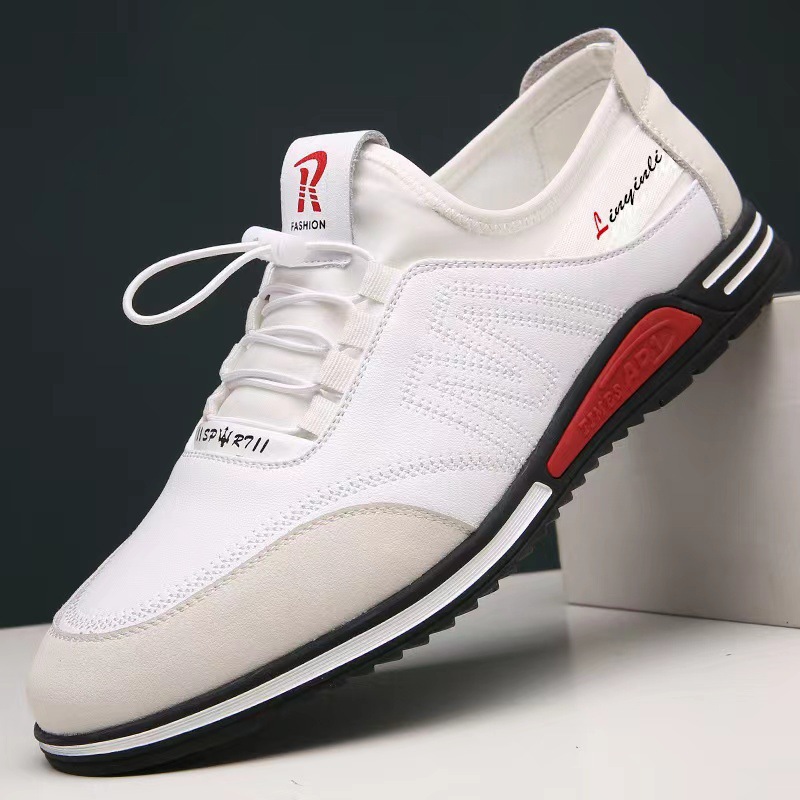 Leather shoes business casual men's shoes Korean version of spring and autumn thin breathable non-slip wear-resistant cross-border foreign trade shoes