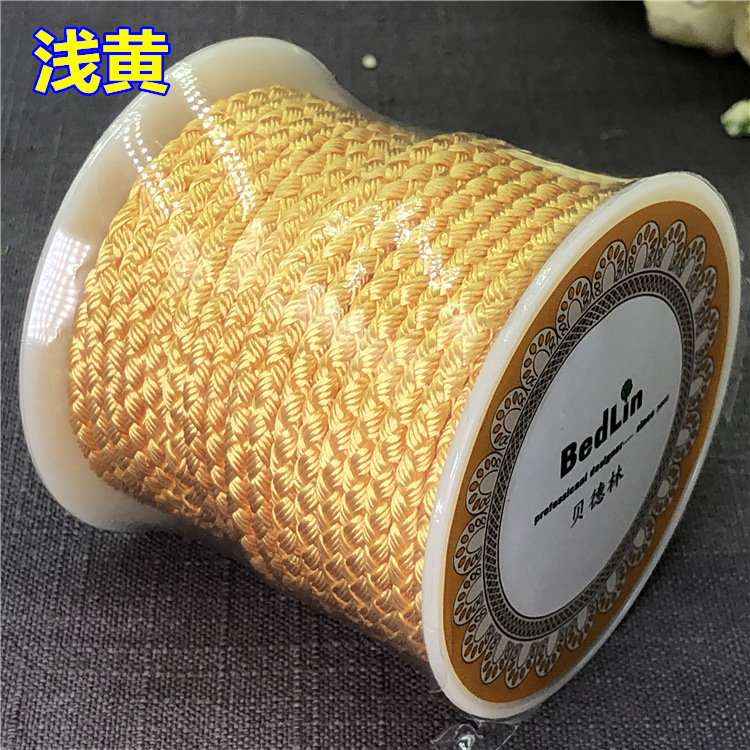 Picture of Taiwan line 3mm wear-resistant twist dragon pattern rope hand woven diy jade beeswax necklace rope hand rope wire