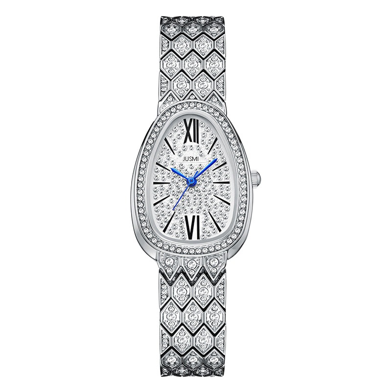 Stylish and Personalized Diamond Snake-Shaped Watch