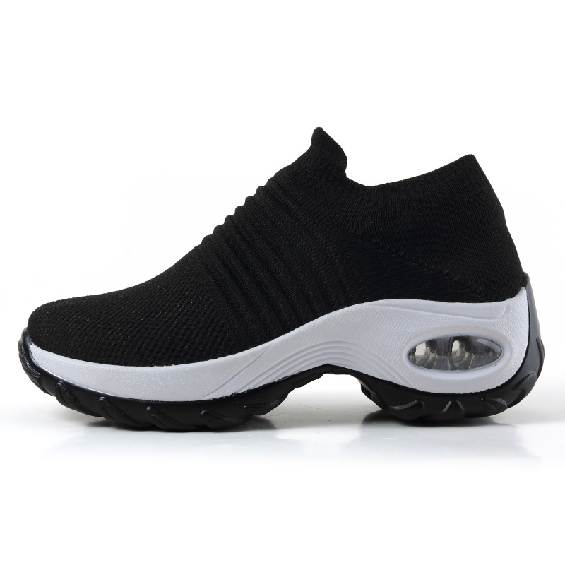 Picture of Cross-Border Hot Style Large Size Women's Shoes Air Cushion Fly Woven Casual Shoes Slip-On Shoes Fashion Rocking Shoes Quanzhou Sports Shoes