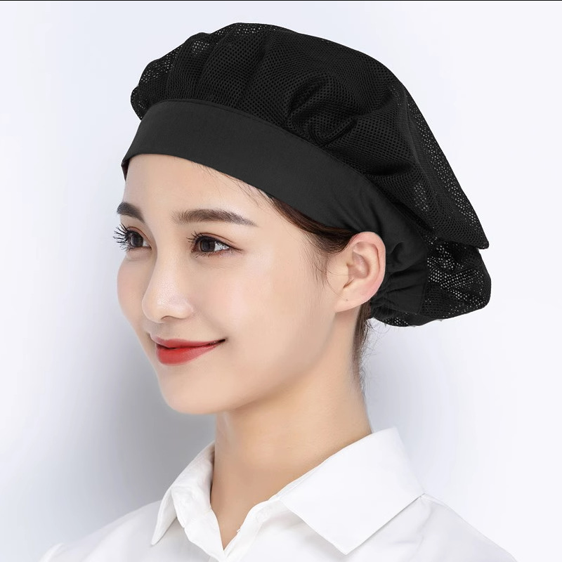 Picture of Canteen Restaurant Breathable Mesh Dust Cap Factory Workshop Multi-Color Work Hat Kitchen Smoke-Proof Chef Hat Wholesale