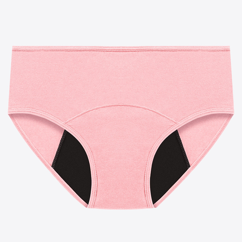 Picture of Foreign trade color side menstrual period underwear women's cross-border low waist plus size large flow three-layer menstruation period underwear
