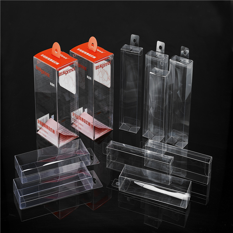 Frosted twill PVC packaging box color printing square transparent PET packaging box candle plastic electronic plastic box