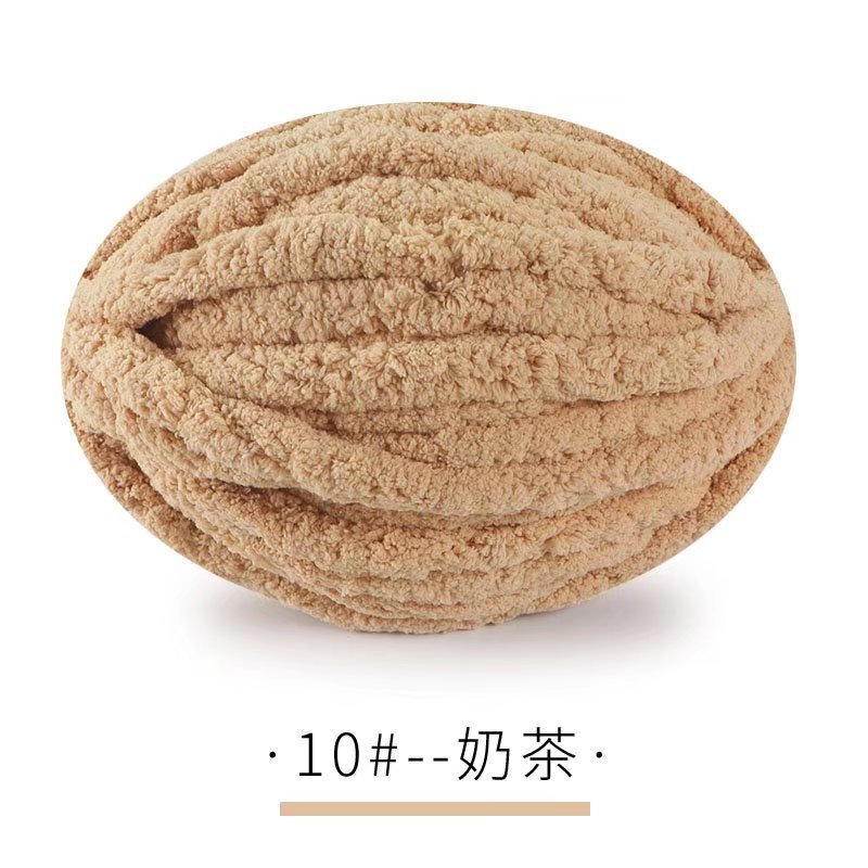 Picture of Thick ice strip wool cat tail thread sausage yarn ice island wool hook bag cushion soft finger knitted blanket cat nest thread