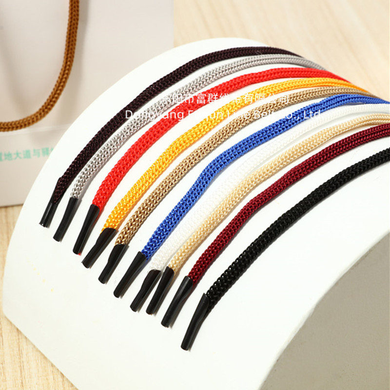 Picture of Factory spot PP portable rope hook gift box bag rope flat raincoat drawstring polypropylene colored straw hat rope