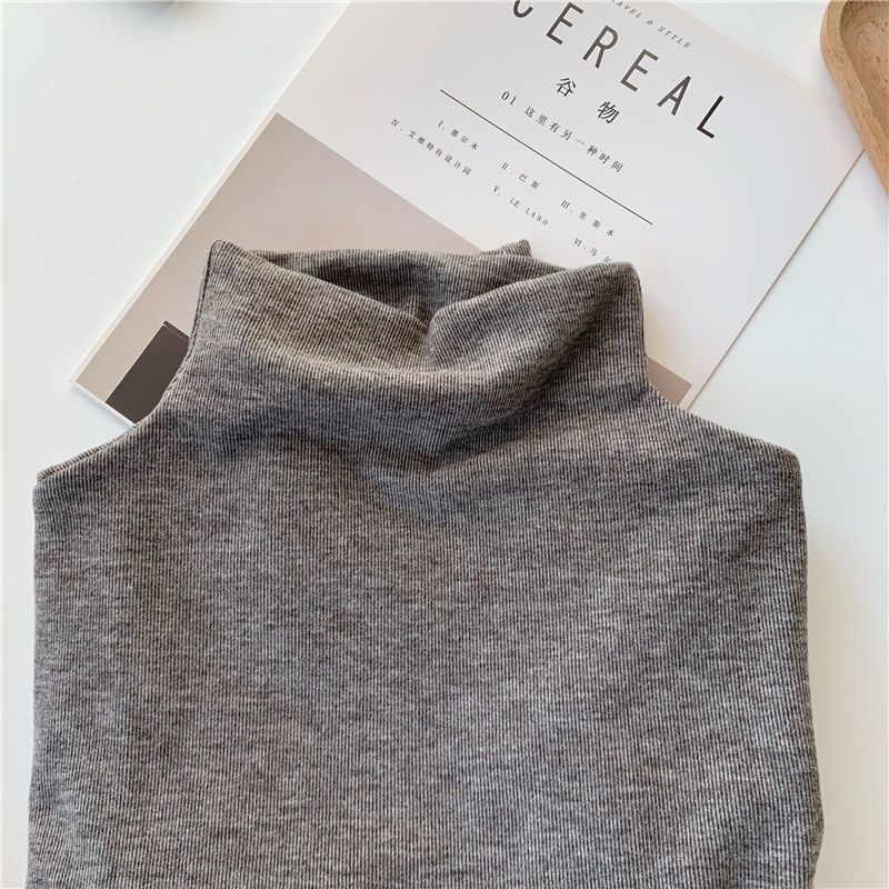 Picture of Brushed fleece-lined Thickened Warm Half-turtleneck Base Shirt Women's Autumn and Winter New Slim-fit Solid Color All-match Long-sleeve Top