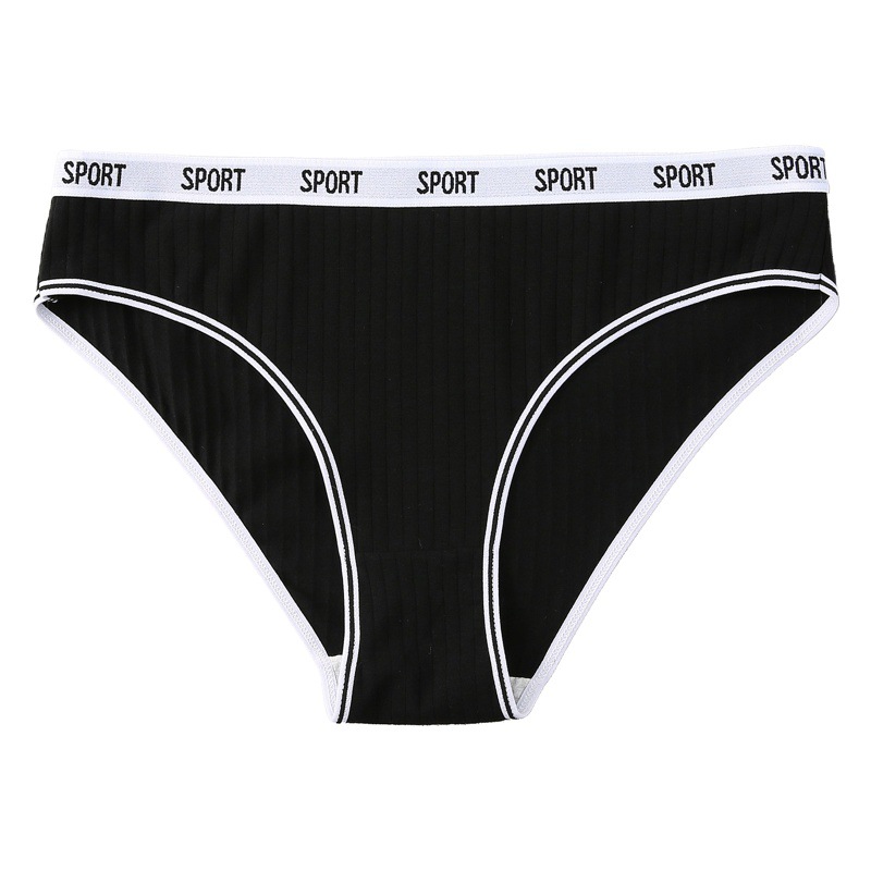 Panties women's Japanese women's cotton low waist girls sports solid color sexy breathable seamless ladies briefs wholesale